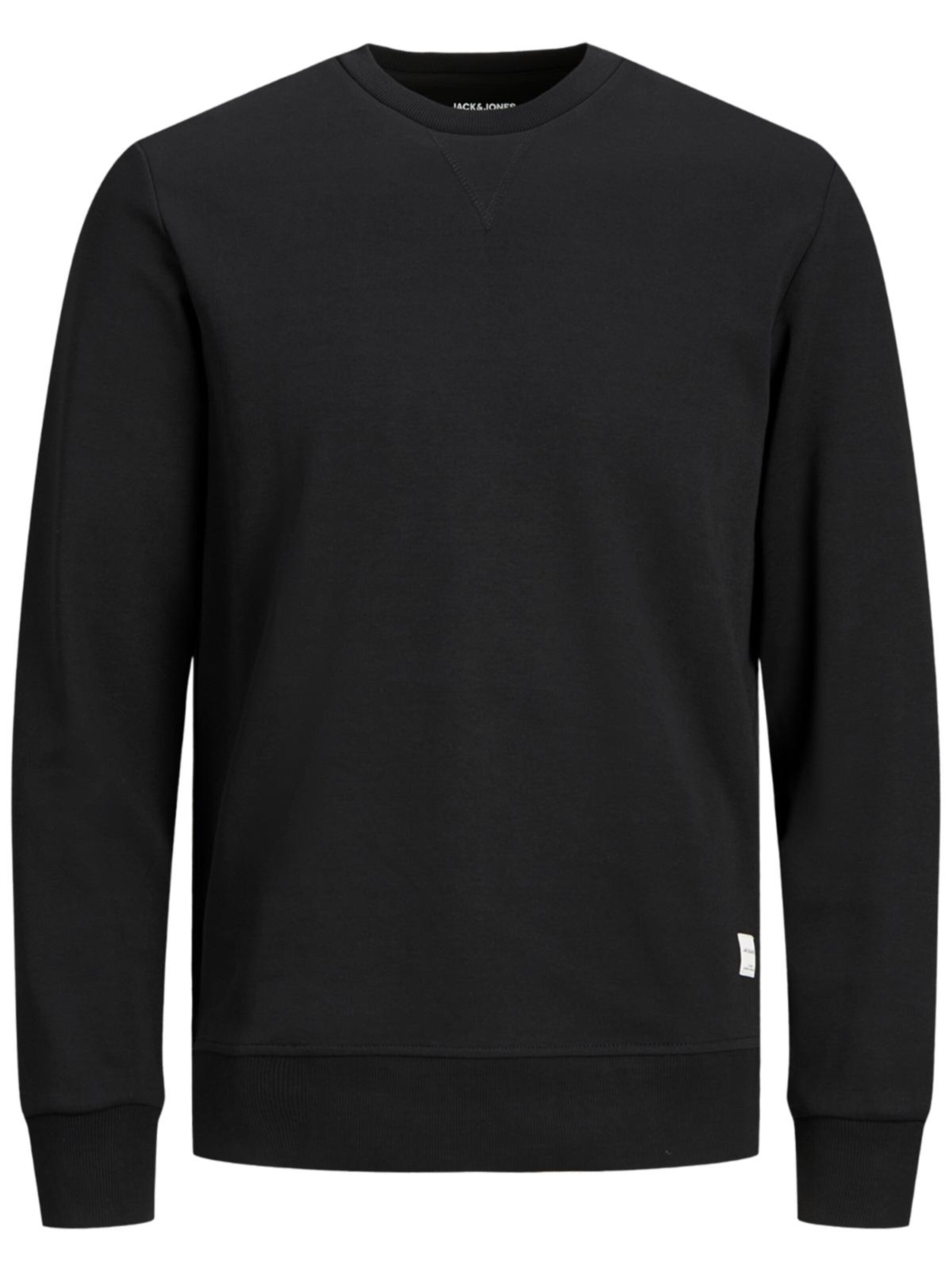 Jacks & Jones Sweatshirt 'Herren Sweatshirt' in Black: front