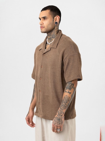 Dandalo Regular fit Button Up Shirt 'Joris' in Brown
