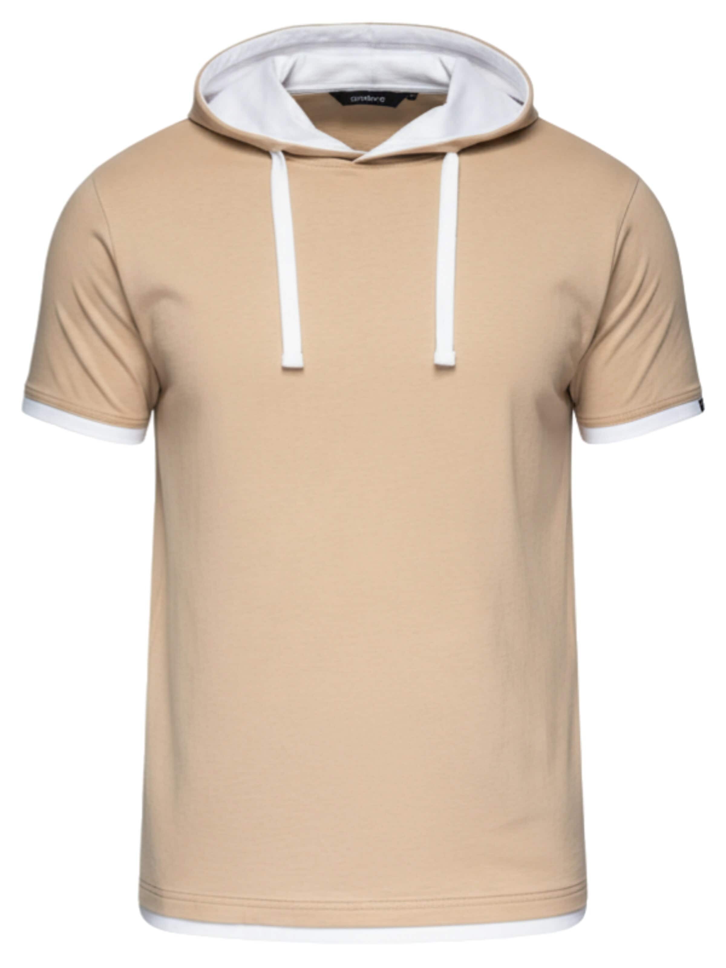 Ombre Shirt in Beige: voorkant