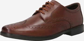 CLARKS Buty sznurowane 'Howard Wing' w kolorze brązowy: przód