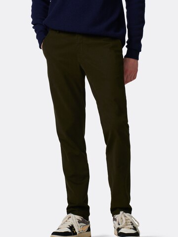 MMX Germany Slim fit Chino trousers in Green: front