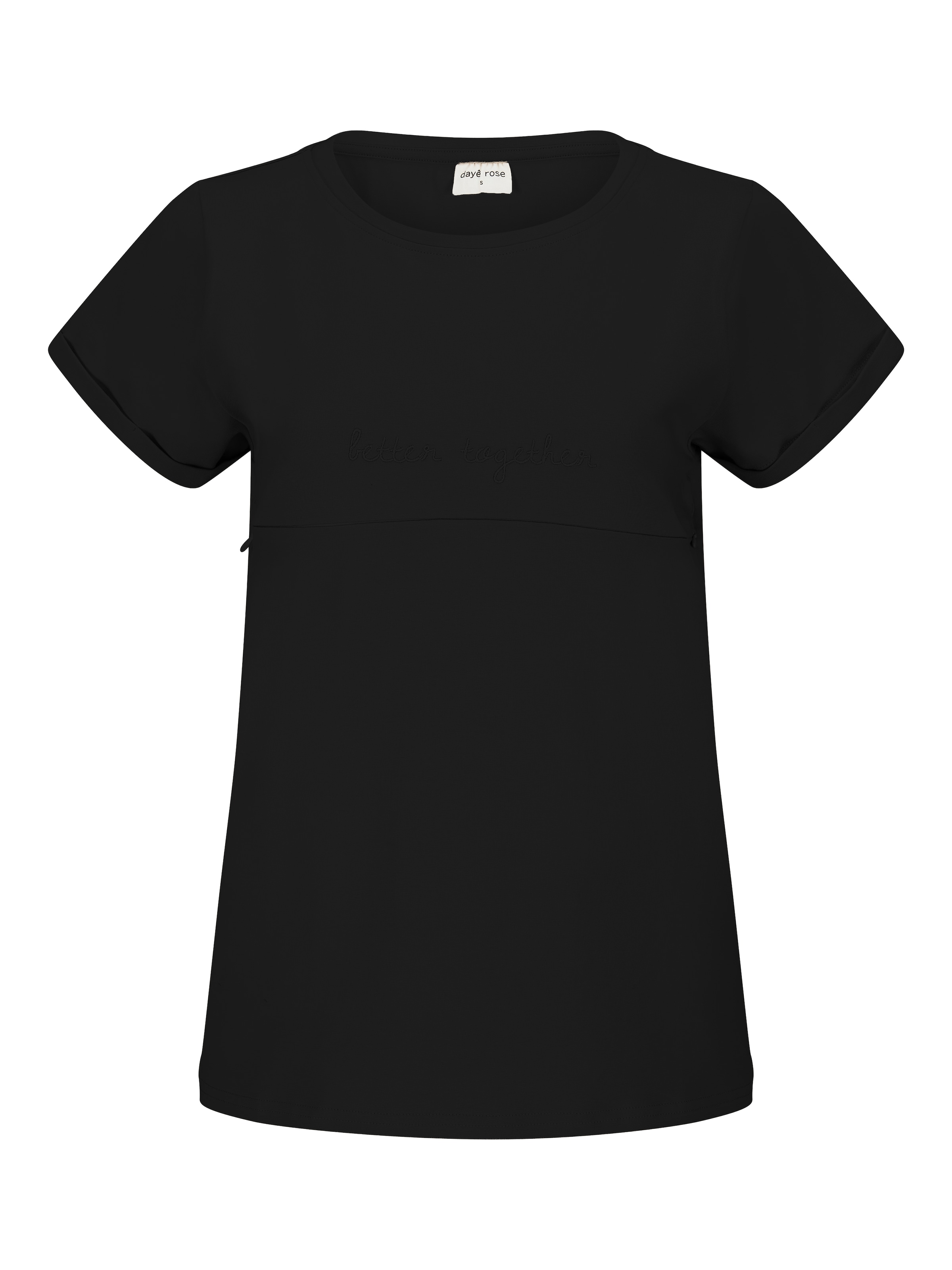 dayê rose Shirt‌‌‌ in Schwarz: Vorderseite