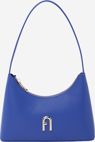 FURLA - Mala de ombro 'DIAMANTE' em azul: frente