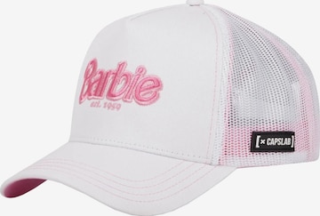 Casquette 'Barbie' Capslab en blanc : devant