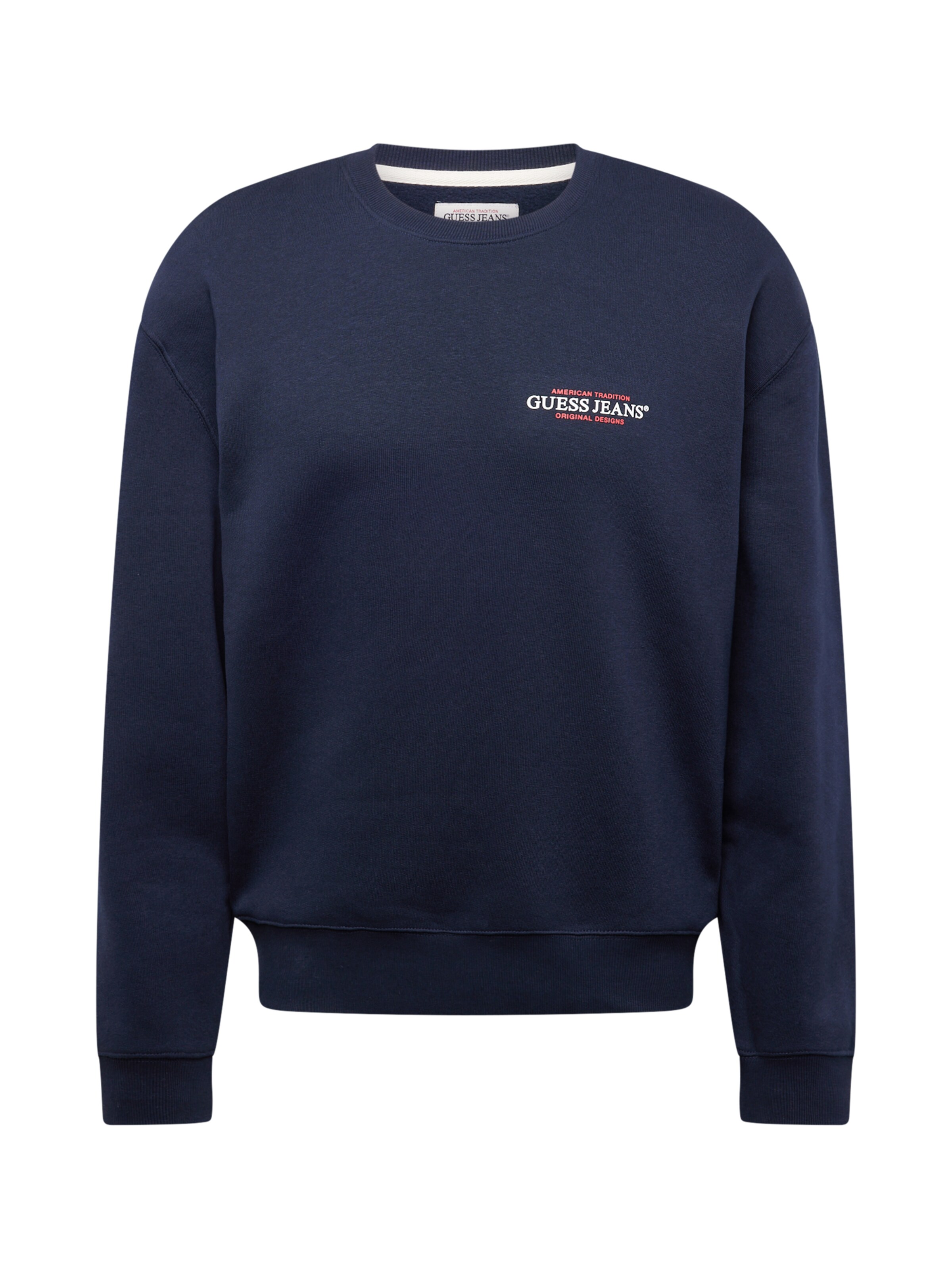 GUESS JEANS Свитшот в Синий: спереди