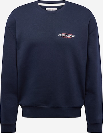 GUESS JEANS Sweatshirt in Blau: Vorderseite
