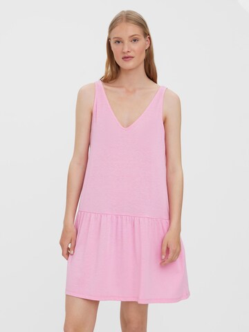 VERO MODA Φόρεμα 'ULJAJUNE' σε ροζ: μπροστά