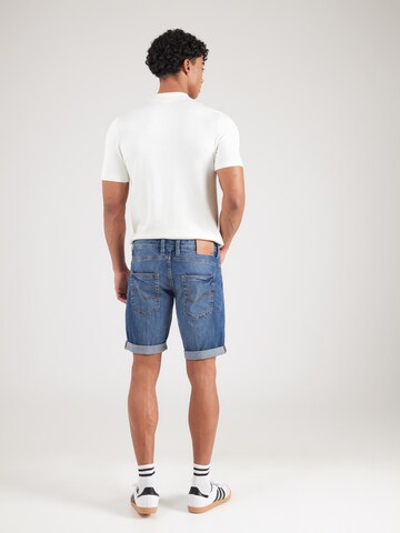 INDICODE JEANS Szabványos Farmer 'Kaden Holes' - kék