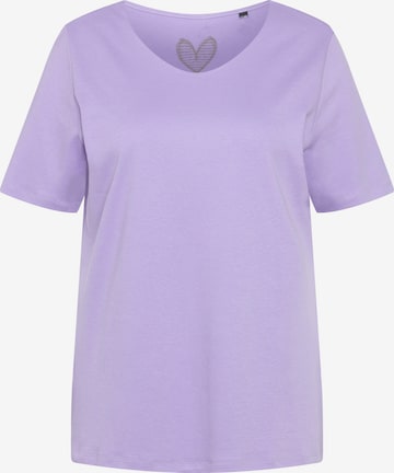 T-shirt Ulla Popken en violet : devant