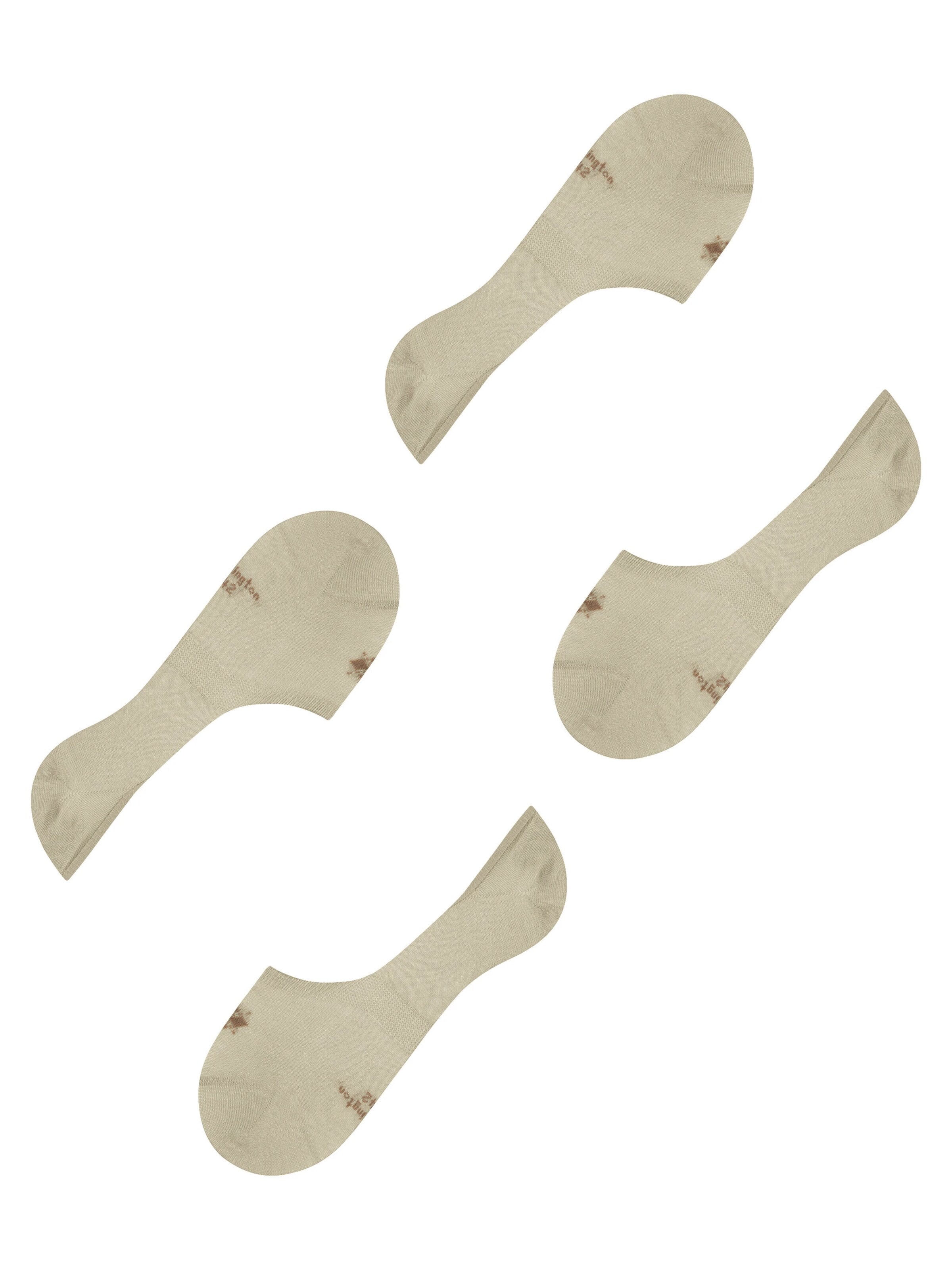 BURLINGTON Ankle Socks 'Everyday 2-Pack' in Beige