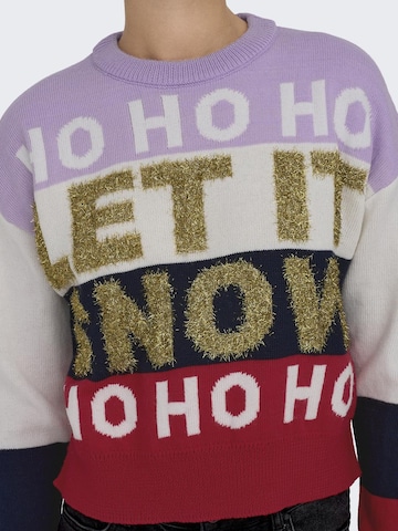 ONLY Sweater 'XMAS DACHING' in Mixed colors