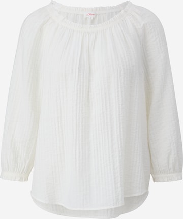 s.Oliver Blouse in Wit: voorkant