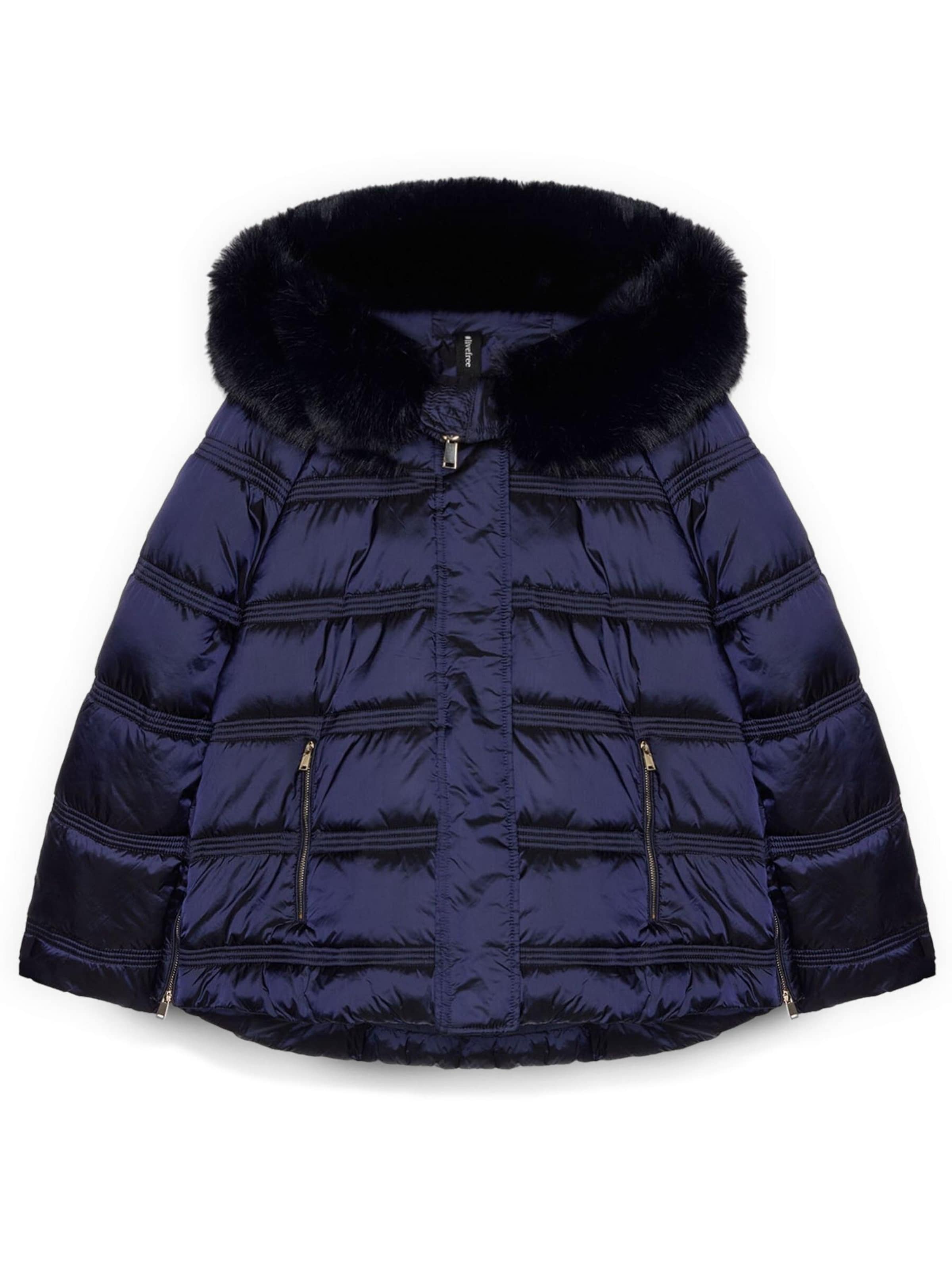 Fiorella Rubino Winterjas in Blauw: voorkant