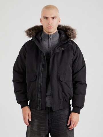 Superdry Zimska jakna 'Everest' | črna barva: sprednja stran