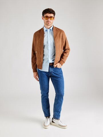 JJ Rebel Slim Fit Hemd 'JREBGAVIN' in Blau