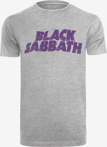 F4NT4STIC Shirt 'Black Sabbath' in Grijs: voorkant