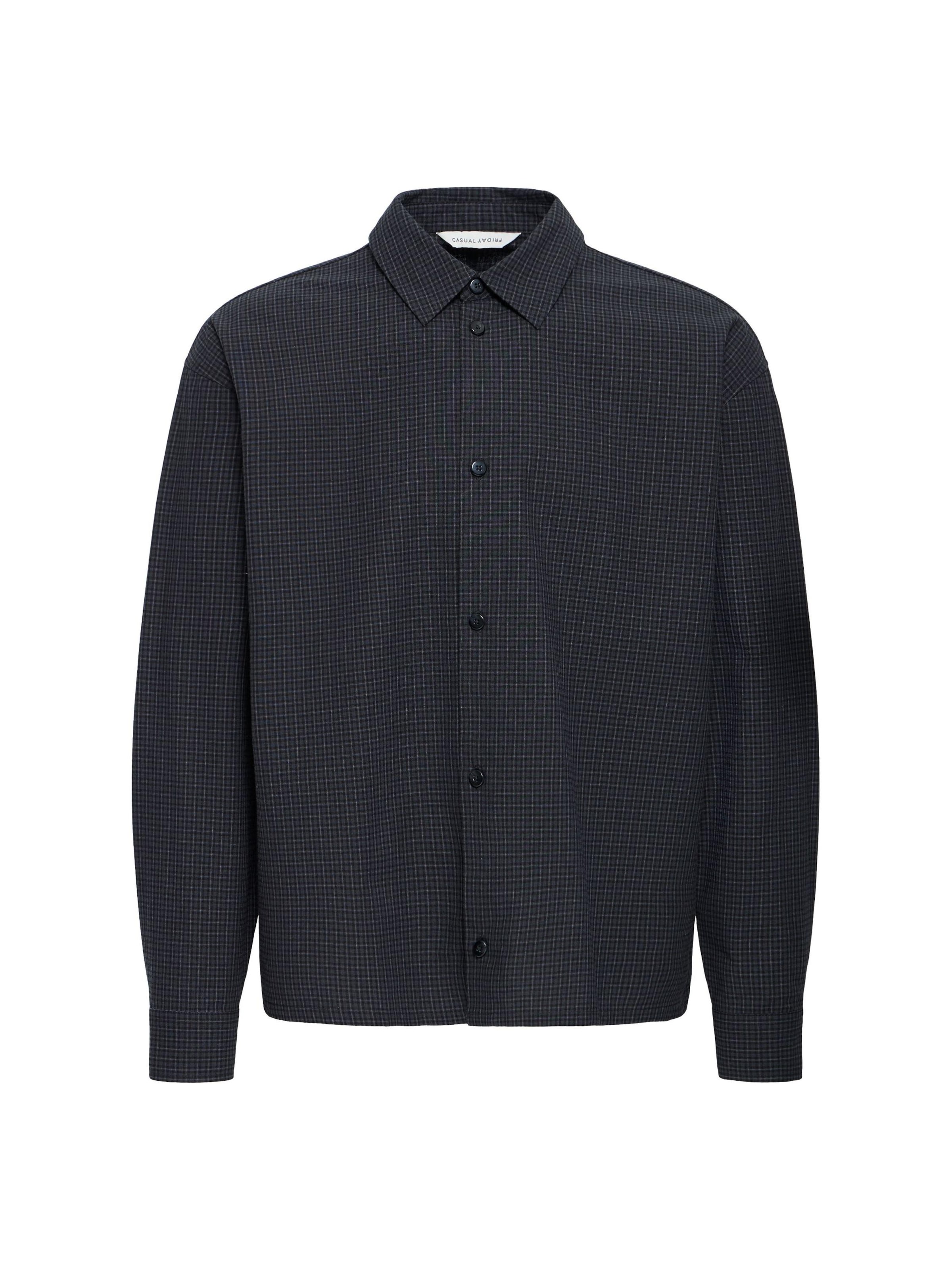 Casual Friday - Ajuste regular Camisa 'CFBror' en gris: frente