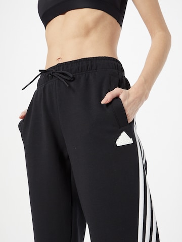 ADIDAS SPORTSWEAR Tapered Workout Pants 'Future Icons 3-Stripes ' in Black