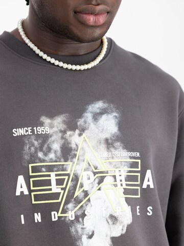 ALPHA INDUSTRIES Bluzka sportowa w kolorze szary