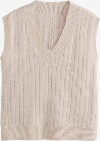 Pull-over Next en beige : devant