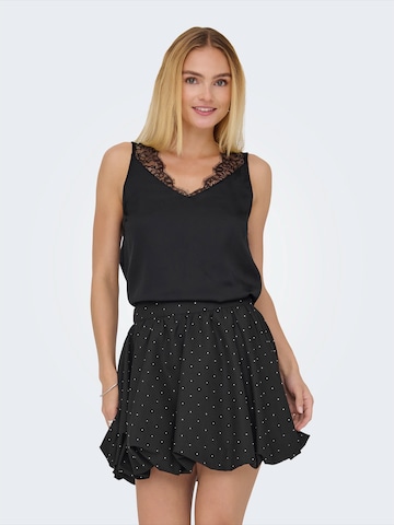 Top 'ONLCHIGO' de la ONLY pe negru: față