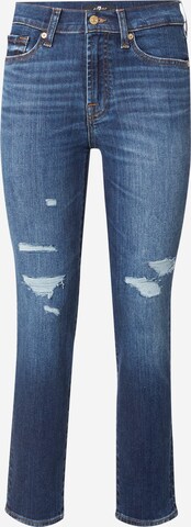 Slimfit Jeans 'ROXANNE' de la 7 for all mankind pe albastru: față