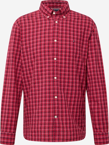 TOMMY HILFIGER Regular fit Button Up Shirt in Red: front