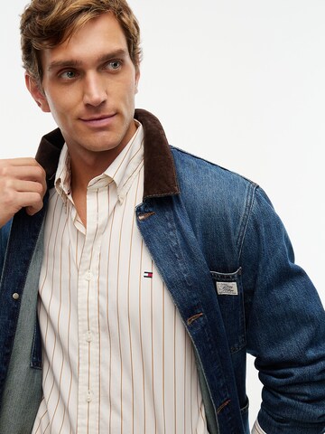 TOMMY HILFIGER Regular Fit Hemd 'Flex' in Beige