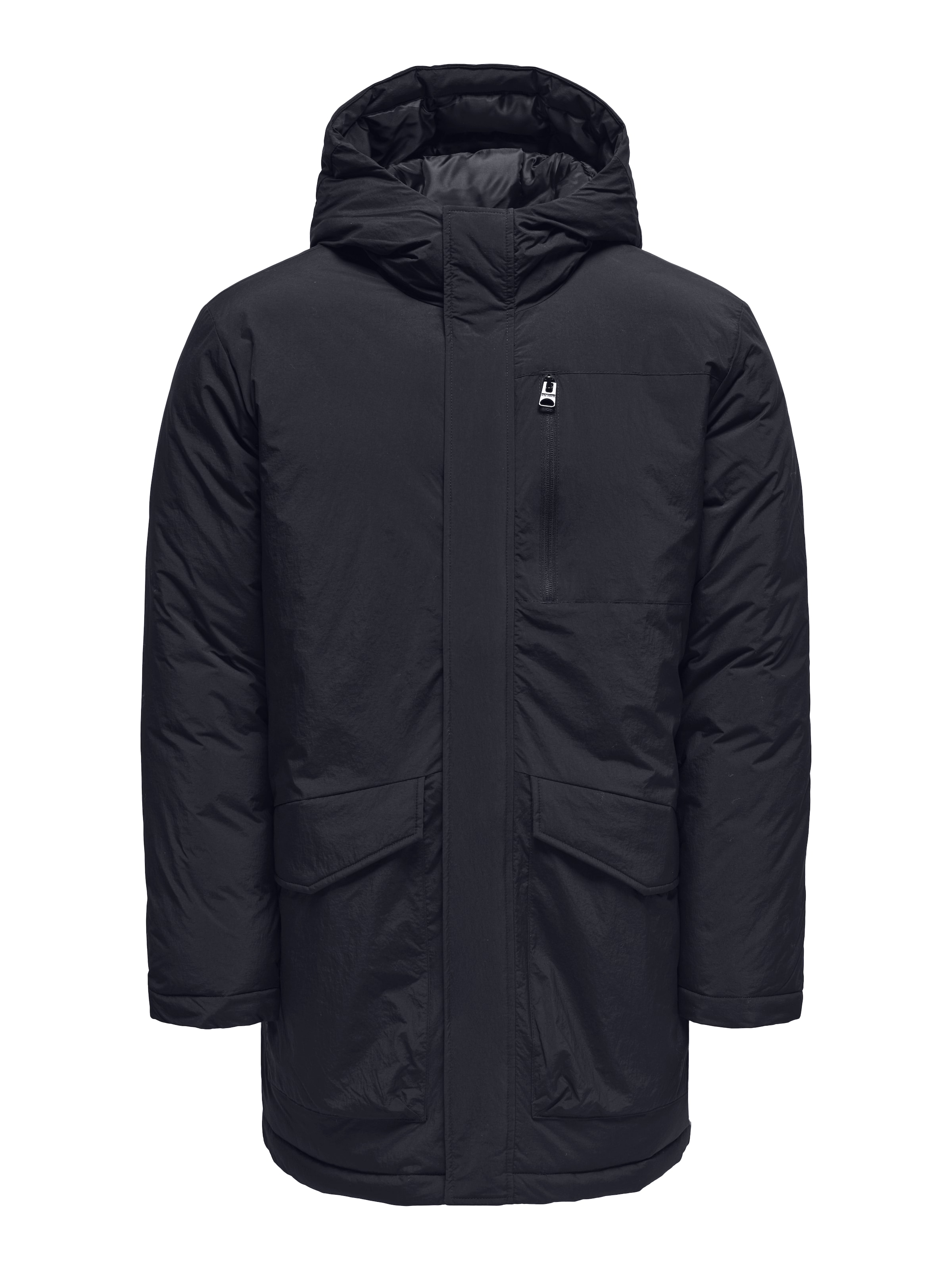 Parka mi-saison &#x27;ONSGlobal&#x27; Only &amp; Sons en bleu : devant