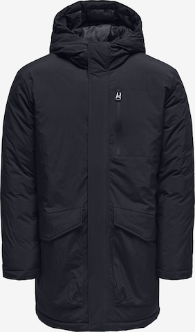 Only & Sons Tussenparka 'ONSGlobal' in Blauw: voorkant