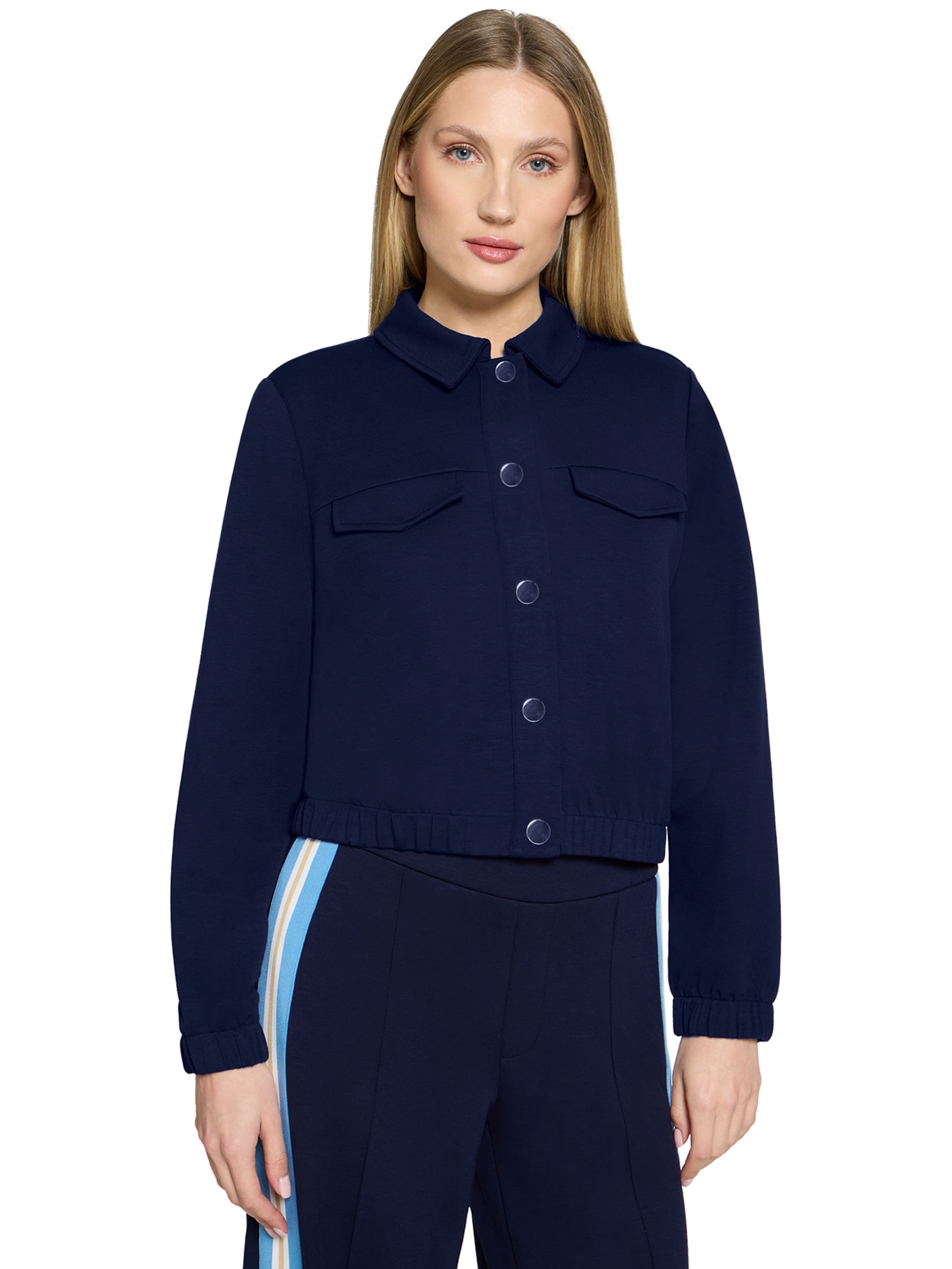 Cartoon Blazer in Blue: front