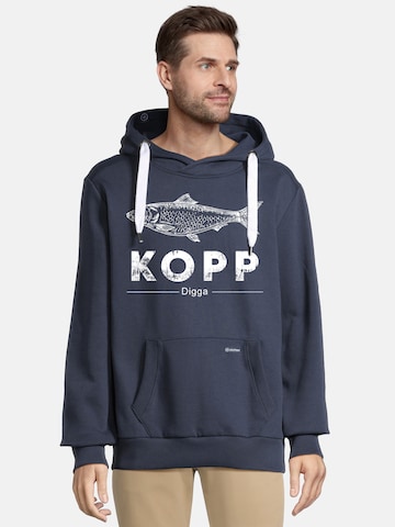 Sweat-shirt 'Heff' salzhaut en bleu : devant