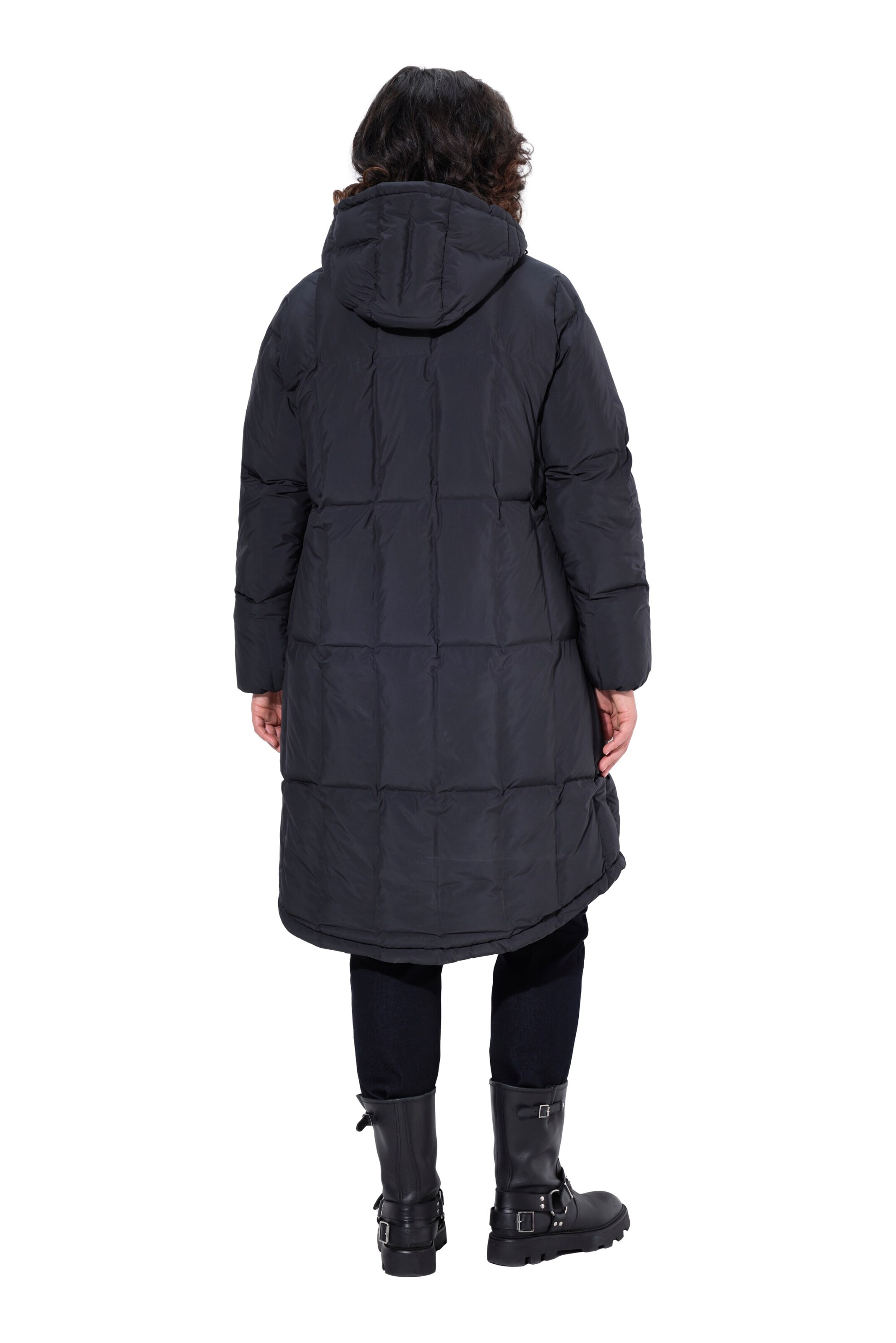 Ulla Popken Steppmantel in Schwarz