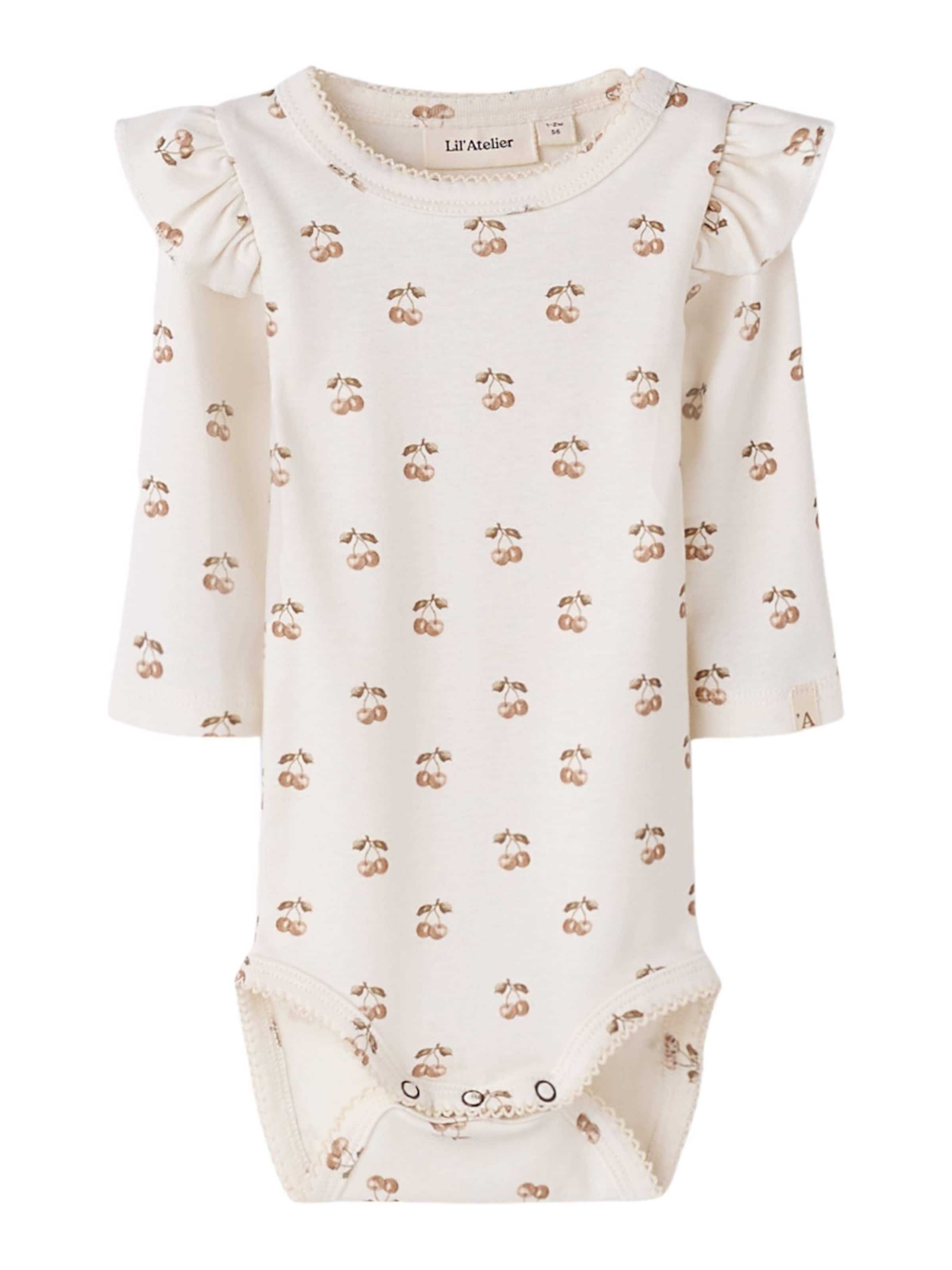 Lil'Atelier Romper/Bodysuit in White: front