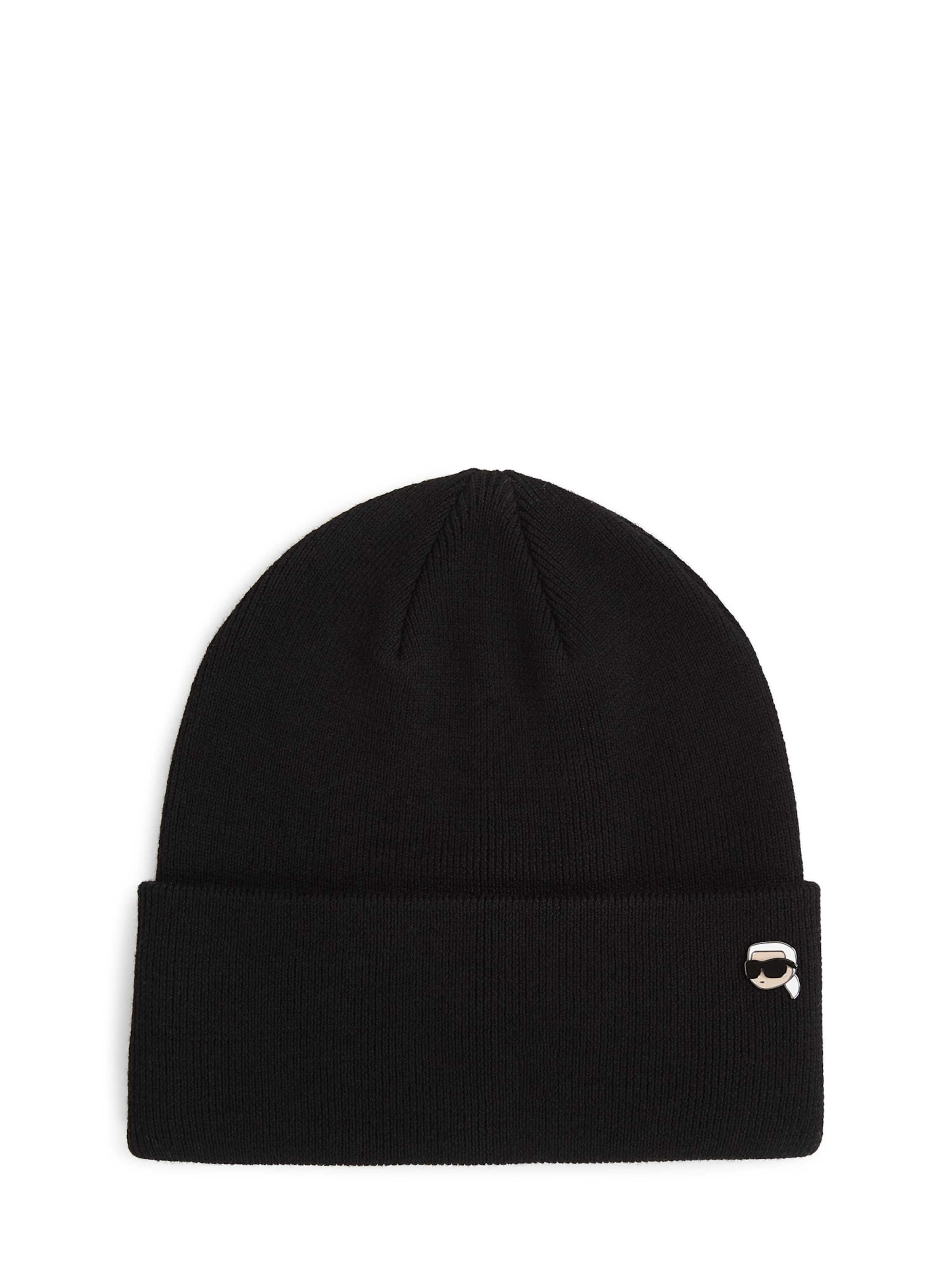 Karl Lagerfeld Čiapky 'Ikon' - Čierna: predná strana