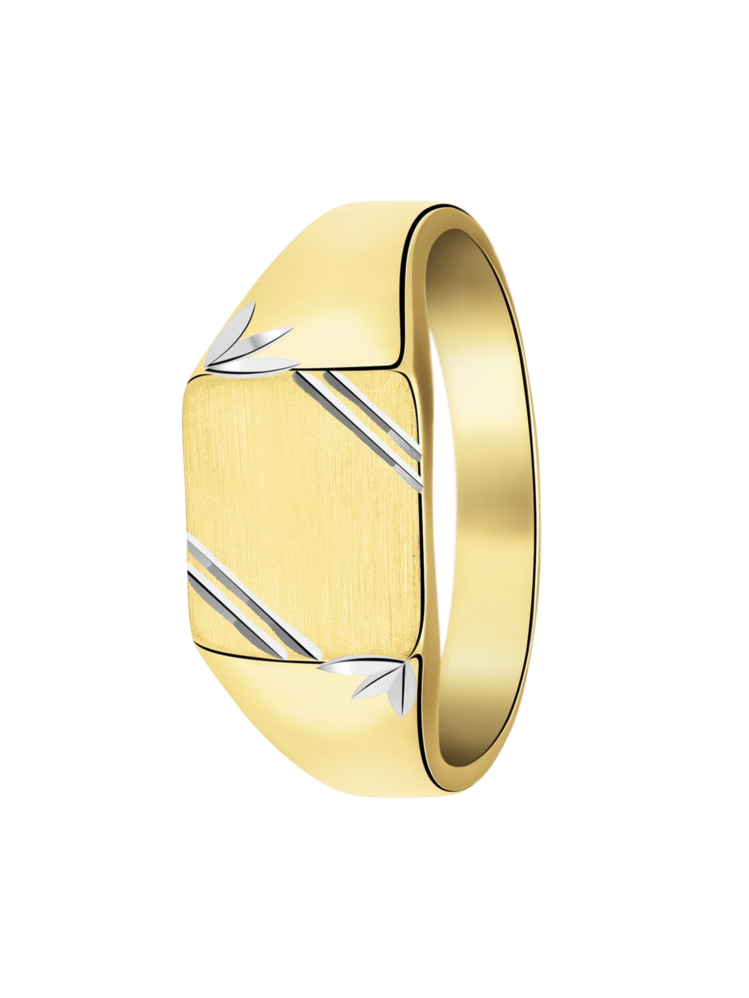 Lucardi Ring 'Luxuriös' in Gold: front