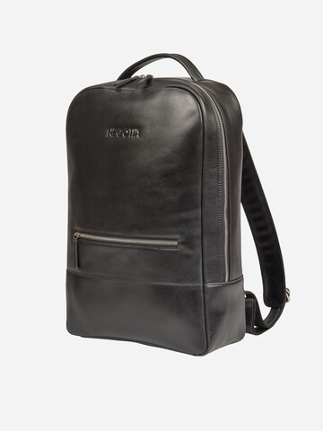 NEGOTIA Leather Backpack 'Alpha' in Black