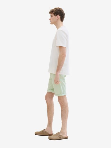 TOM TAILOR Slimfit Shorts in Grün