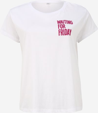 Mister Tee Curvy Särk 'Waiting For Friday' roosa / valge, Tootevaade