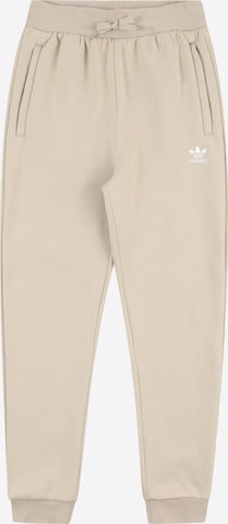 ADIDAS ORIGINALS Tapered Pants 'Adicolor' in Beige: front