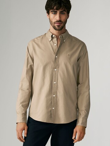Coupe regular Chemise Next en gris : devant