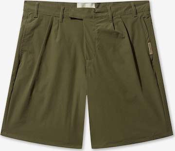Pas De Monaco Regular Trousers 'Utility' in Green: front