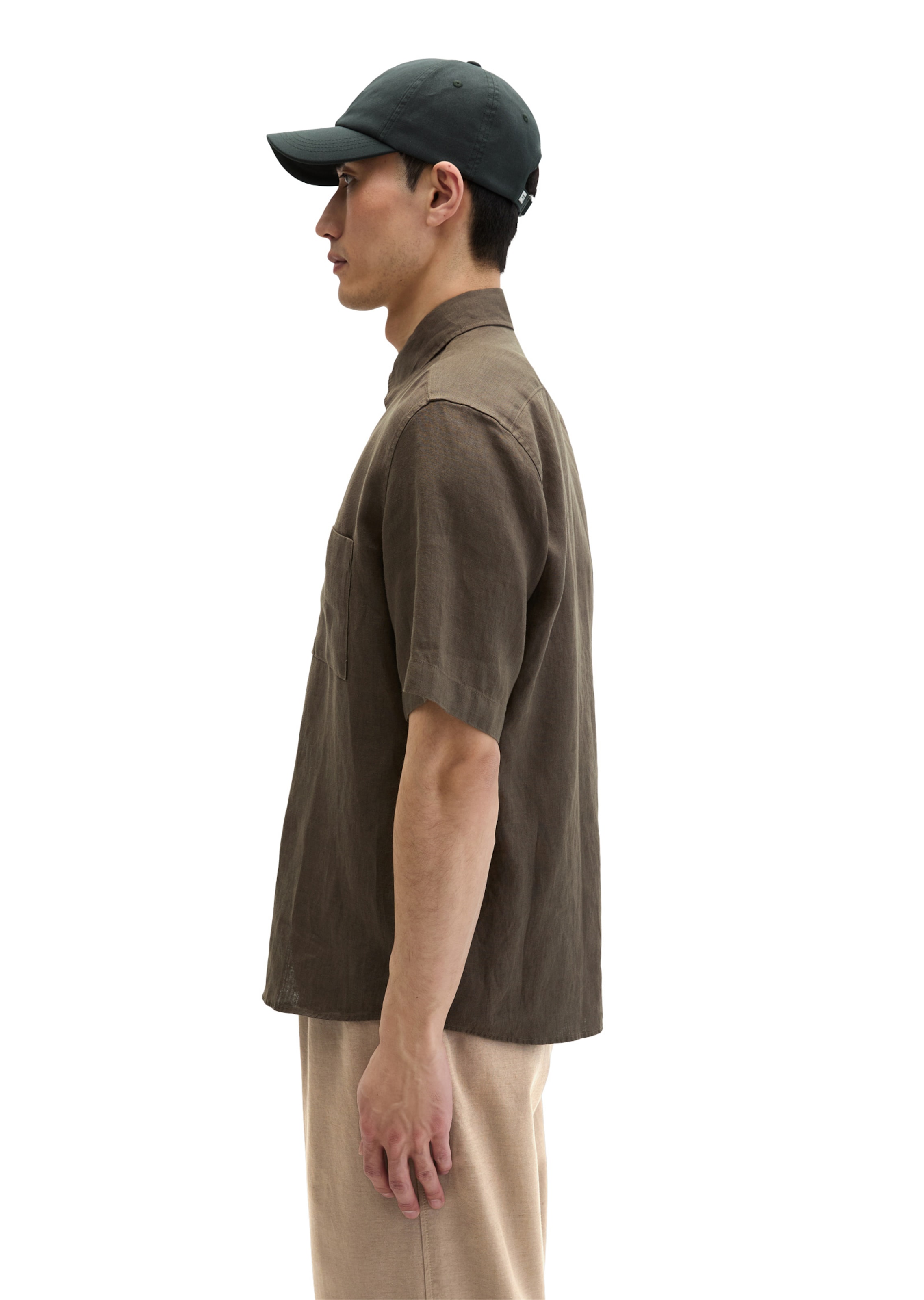 Marc O'Polo Regular fit Overhemd in Bruin