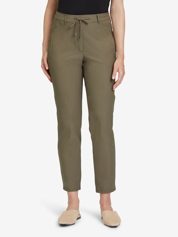 Betty & Co Slim fit Pants in Green: front
