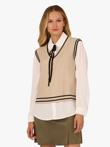 Adrianna Papell Blouse in Beige: front