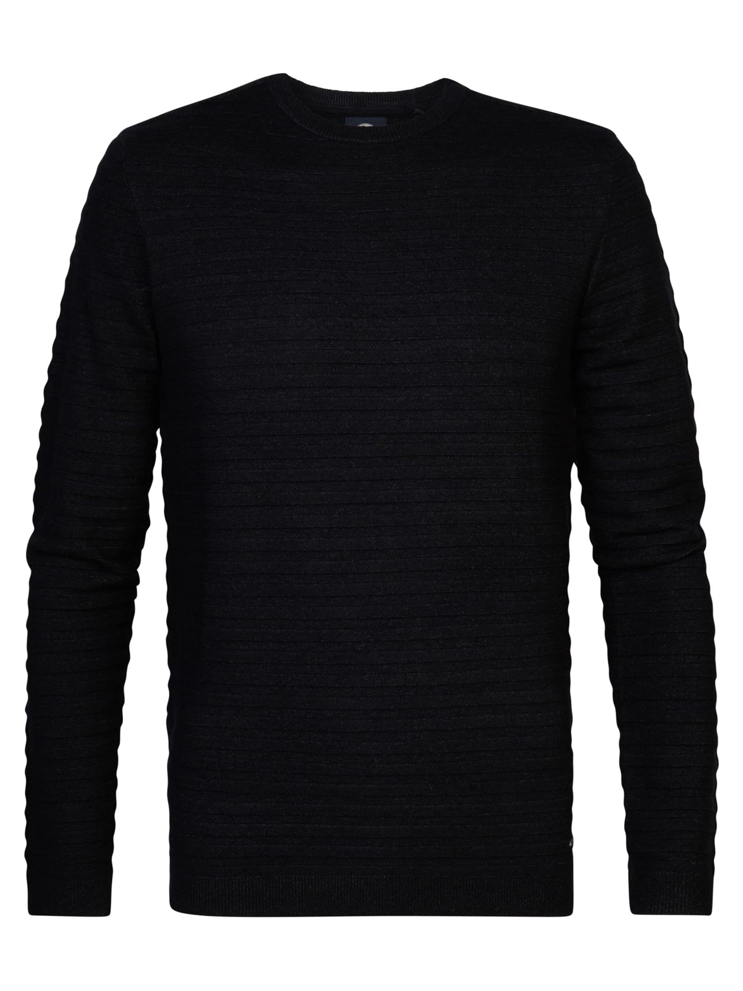 PETROL INDUSTRIES MEN Sweater in Black: front