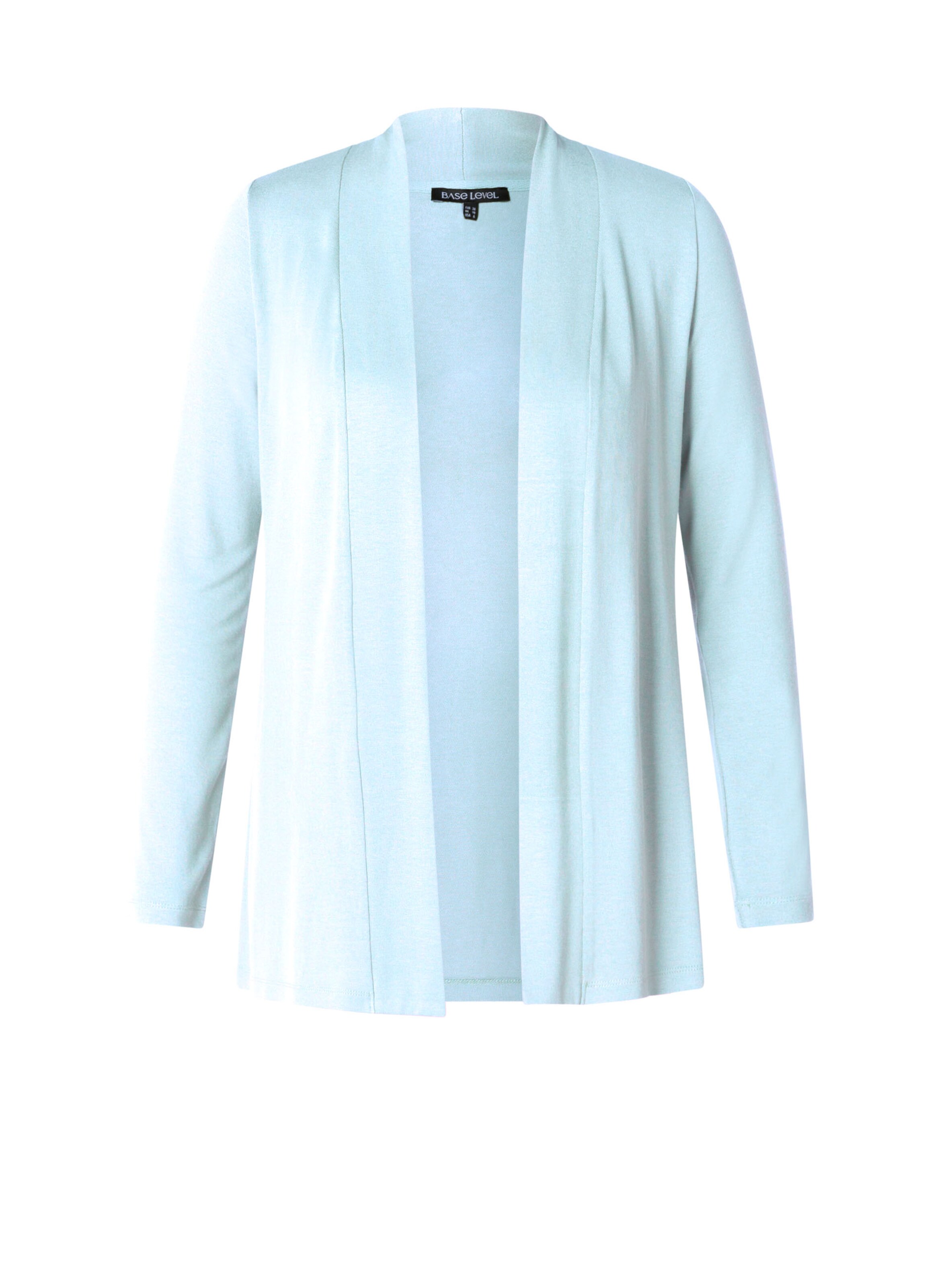 BASE LEVEL CURVY Strickjacke in Blau: Vorderseite