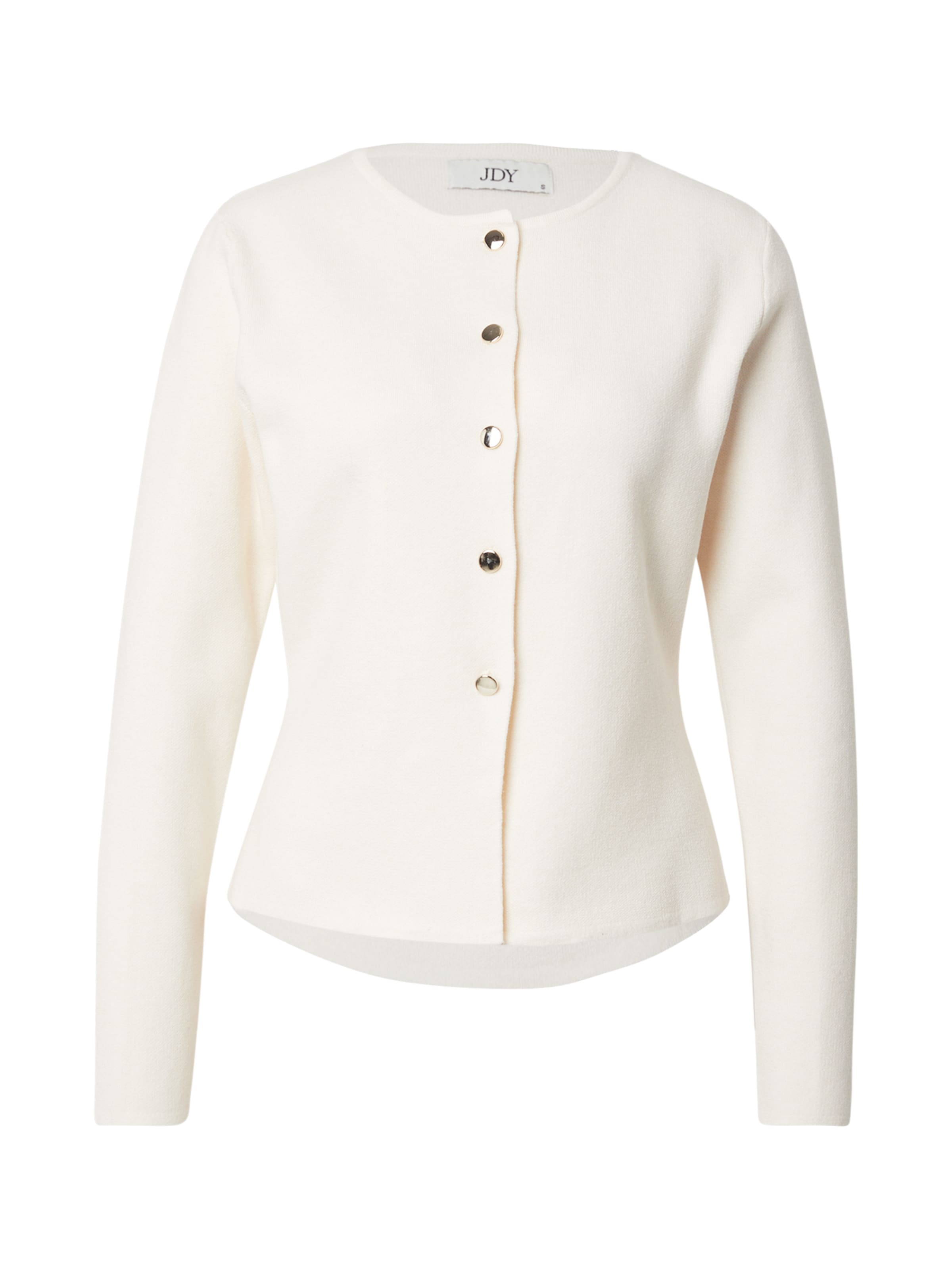 JDY Плетена жилетка 'JDYPrime' в бяло: отпред