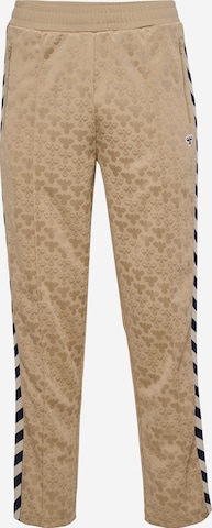 Regular Pantalon de sport 'Archive' Hummel en beige : devant