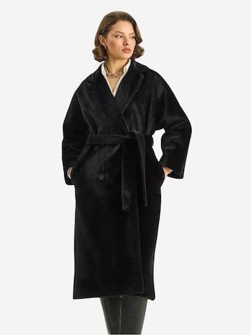 Bianco Lucci Tussenmantel in Zwart: voorkant